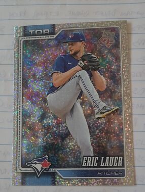 Topps 2026 Toronto Blue Jays Card - Eric Lauer Confetti Foil